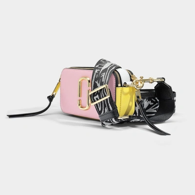 Shop Marc Jacobs | Snapshot Crossbody Bag In Multicolor Polyurethane Coated Calfskin