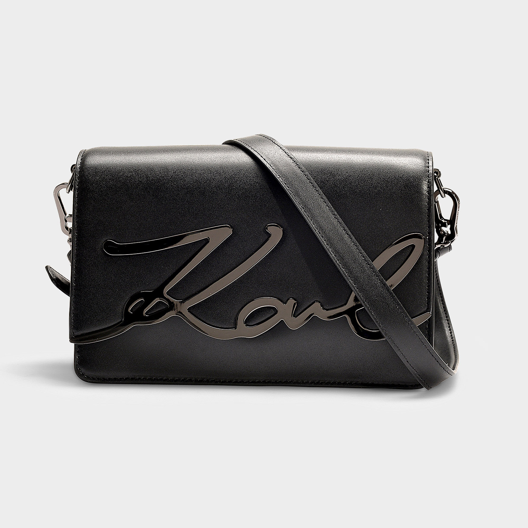 karl lagerfeld signature shoulder bag