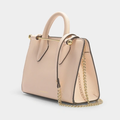 Shop Strathberry The  Nano Tote In Nude Calfskin