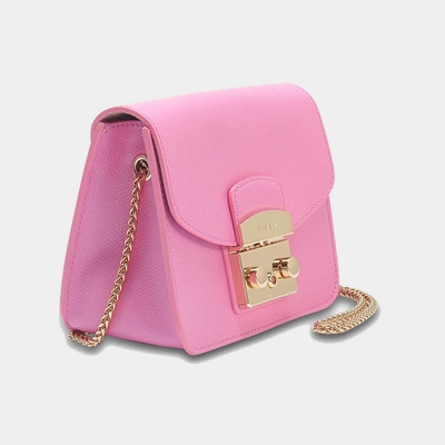 Shop Furla Metropolis Mini Crossbody Bag In Pink