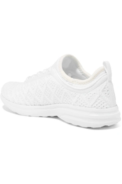Shop Apl Athletic Propulsion Labs Techloom Phantom 3d Mesh Sneakers In White