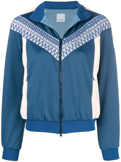 Shop Pinko Zipped Sports Jacket In Blue