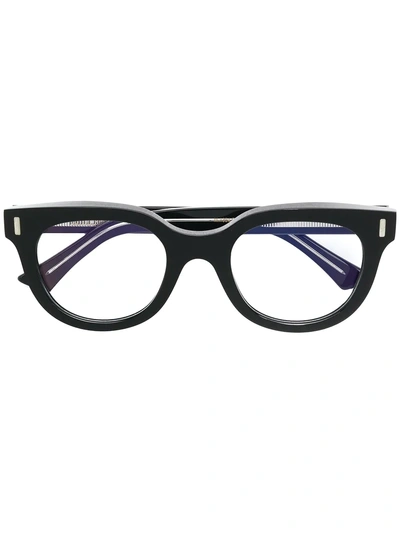 Shop Cutler And Gross Round Frame Glasses In Black