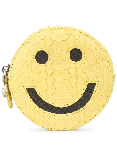 Shop Gelareh Mizrahi Smiley Face Wallet - Yellow