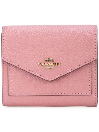 Shop Coach Small Envelope Wallet In Pink