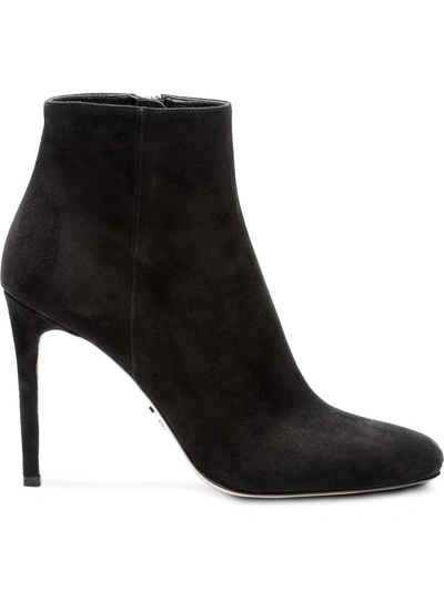 Shop Prada Side Zipped Ankle Boots In Black