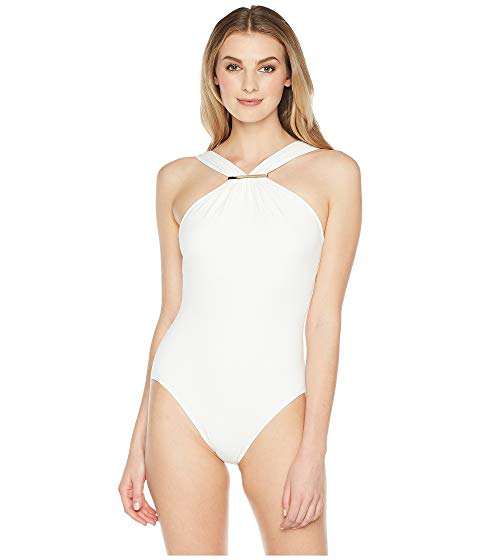 michael kors white one piece swimsuit