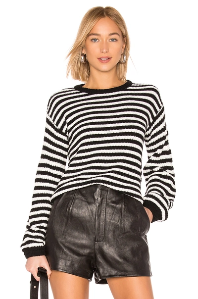 Shop Amuse Society Rodas Sweater In Black & White. In Stripe