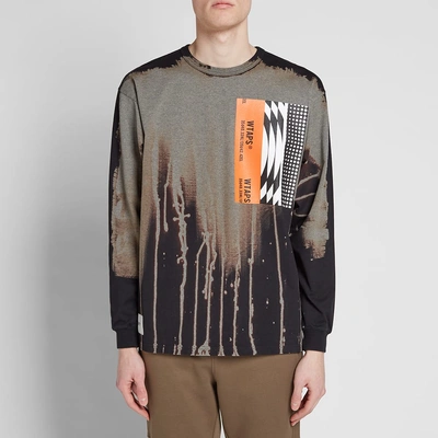 Wtaps Long Sleeve Melancholic 02 Tee In Black | ModeSens