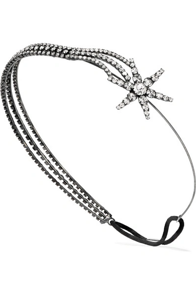 Shop Jennifer Behr Izara Silver-tone Crystal Headband