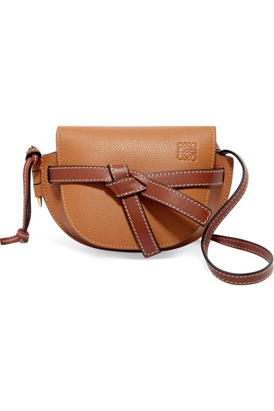 loewe gate mini leather shoulder bag