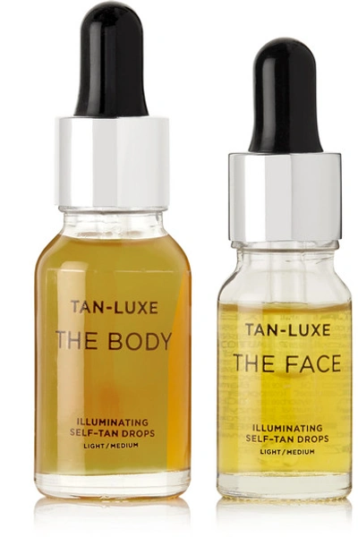 Shop Tan-luxe The Glow Edit - Light/ Medium In Colorless