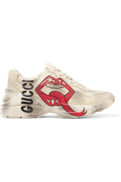 gucci sneakers with lips