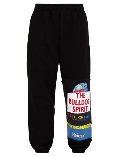 Vetements Bulldog Patchwork Track Pants In Black | ModeSens