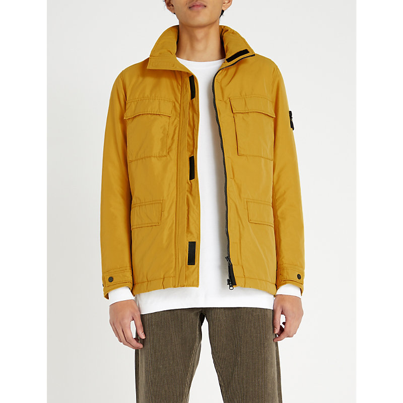mustard stone island jacket