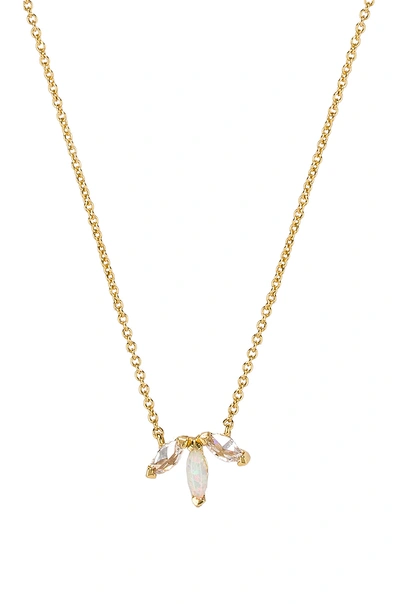 Shop Gorjana Perry Necklace In Metallic Gold