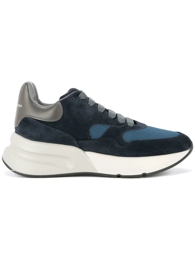 Shop Alexander Mcqueen Oversized Runners - Blue