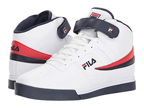 fila white navy red