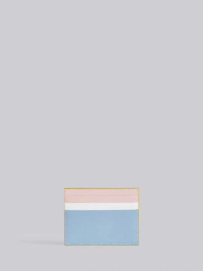 Shop Thom Browne Stained Calfskin Note Cardholder In Pink