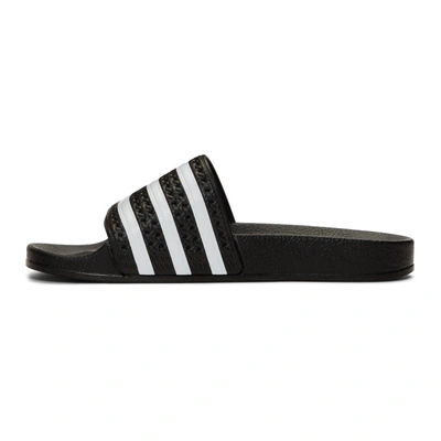 Shop Adidas Originals Black & White Adilette Sandals