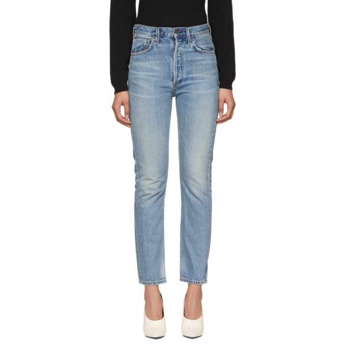 citizens of humanity charlotte high rise straight jeans wynwood