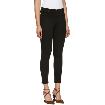 Shop Citizens Of Humanity Black Rocket Crop High-rise Skinny Jeans In All Black