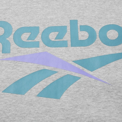 Shop Reebok Retro Vector Crew Sweat In Grey