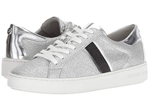 michael kors silver glitter sneakers