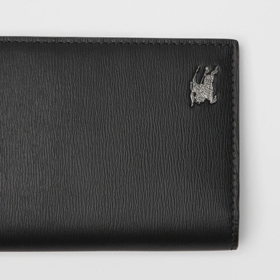 Shop Burberry London Leather Continental Wallet In Black