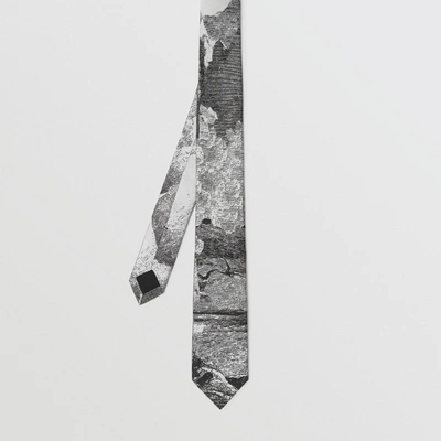 Shop Burberry Slim Cut Dreamscape Silk Jacquard Tie In Black