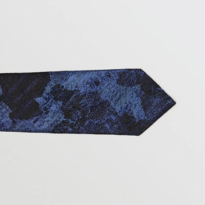 Shop Burberry Slim Cut Dreamscape Wool Silk Jacquard Tie In Bright Navy