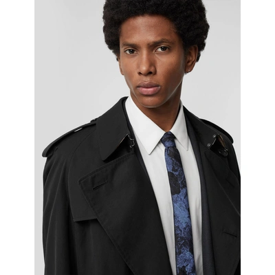 Shop Burberry Slim Cut Dreamscape Wool Silk Jacquard Tie In Bright Navy