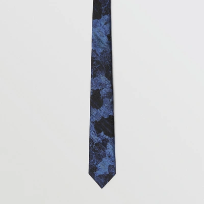 Shop Burberry Slim Cut Dreamscape Wool Silk Jacquard Tie In Bright Navy