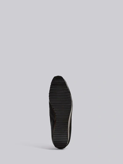 Shop Thom Browne Leather Brogue Platform In Black