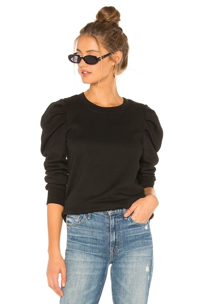 Shop Pam & Gela Puff Sleeve Sweatshirt In Black
