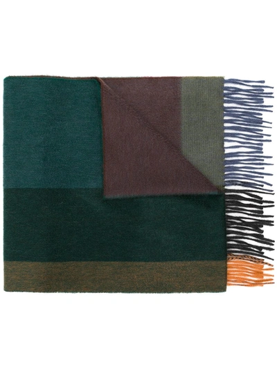 Shop Begg & Co Classic Fringed Cashmere Scarf - Brown