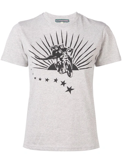 Shop Alexa Chung Motorcyle T-shirt - Grey