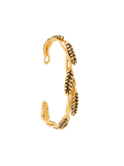 Shop Aurelie Bidermann Multi Cobs Wheat Bangle In Gold