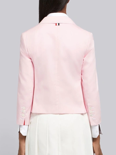 Shop Thom Browne Patch Pockets Grosgrain Sport Coat In Pink