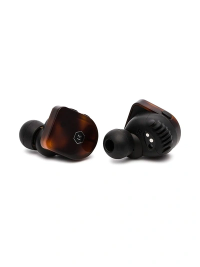 Shop Master & Dynamic Brown Mw07 Truly Wireless Tortoiseshell Print In Ear Headphones