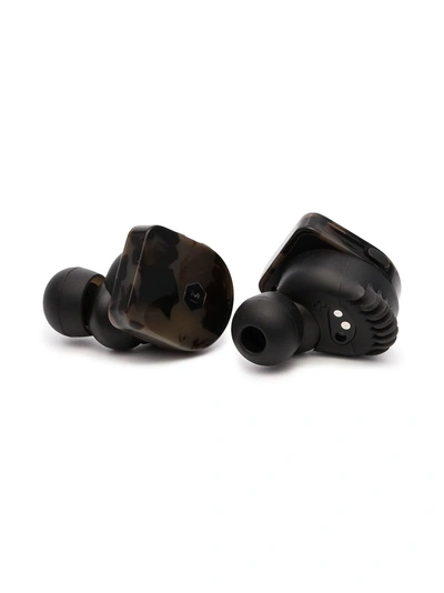 Shop Master & Dynamic Grey Mw07 Truly Wireless Tortoiseshell Print In Ear Headphones In Brown