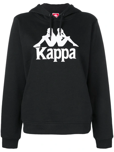 Shop Kappa Basic Logo Hoodie - Black