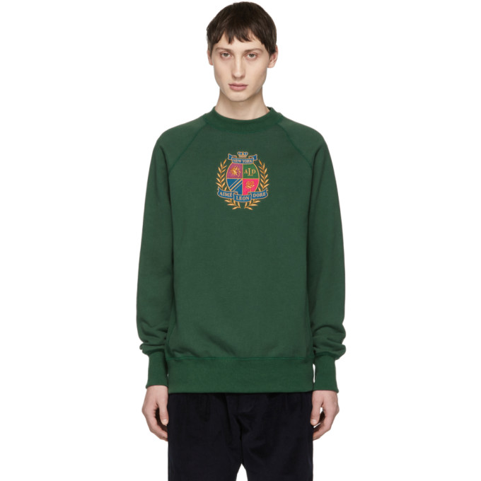 aime leon dore hoodie green