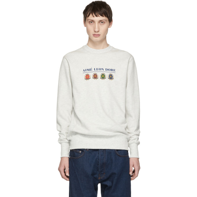 aime leon dore crest crewneck