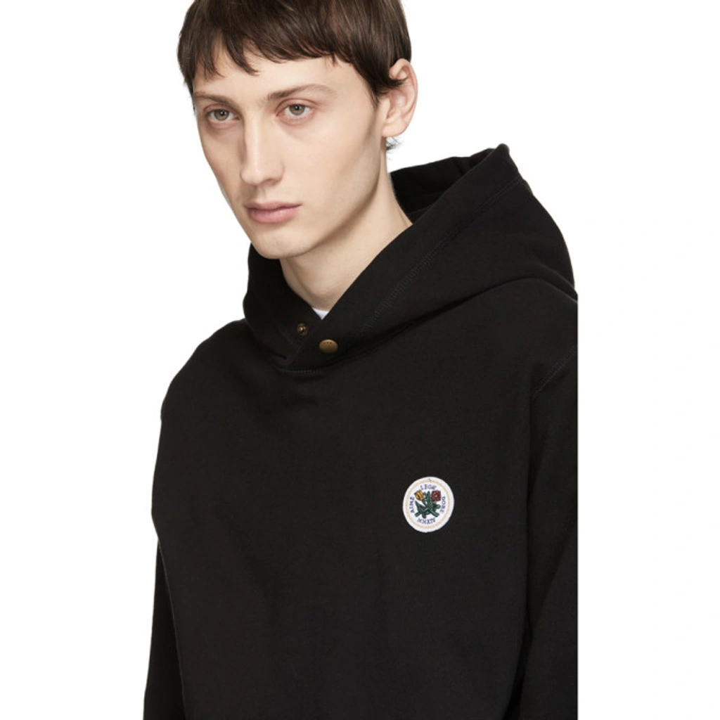 Aime Leon Dore Aime Leon Dore Black Snap Mock Hoodie ModeSens