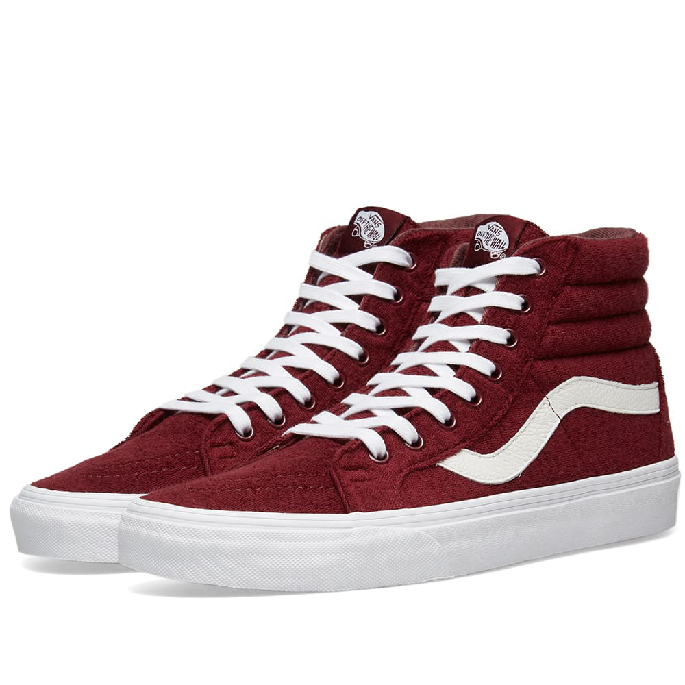vans sk8 hi platform burgundy