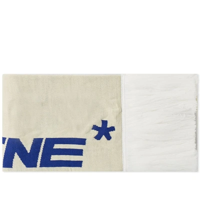 Shop Polythene Optics Logo Scarf In White