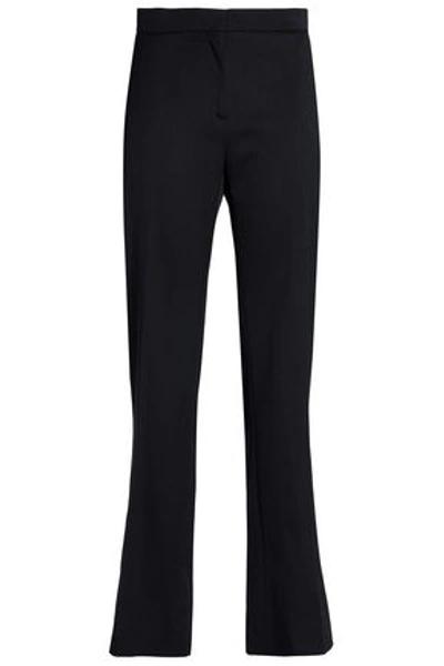 Shop Carolina Herrera Woman Wool-blend Bootcut Pants Black
