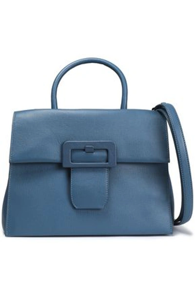 Shop Maison Margiela Woman Textured-leather Shoulder Bag Light Blue