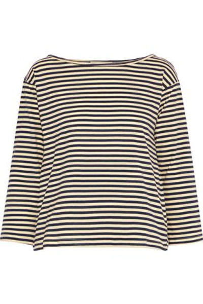 Shop Kain Woman Amelia Striped Stretch-modal Top Pastel Yellow